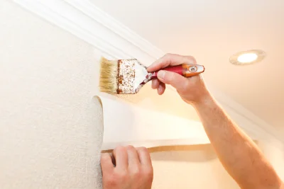 Pose de papier peint à Busnes — revêtements muraux et toiles de verre